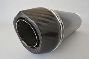 Ducati Monster 600 (93-03) Round Carbon Outlet Diabolus Stubby Carbon Fibre Exhausts